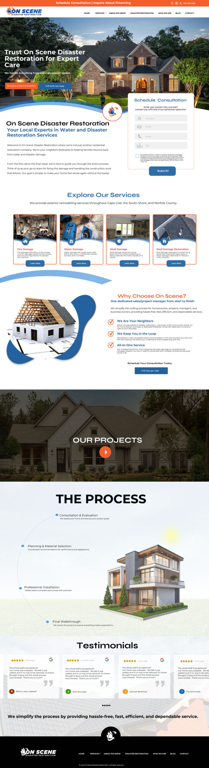 Contractor/Roofer website design